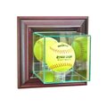 Perfect Cases Perfect Cases WMSFT-C Wall Mounted Softball Display Case; Cherry WMSFT-C